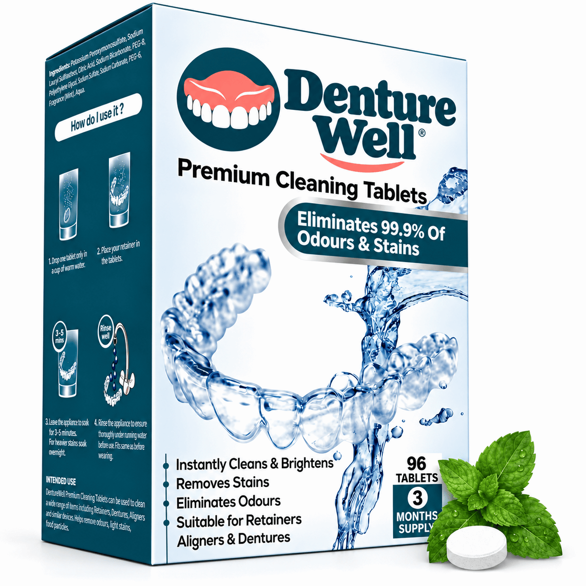 Fresh Retainer Cleaner 96 Tablets